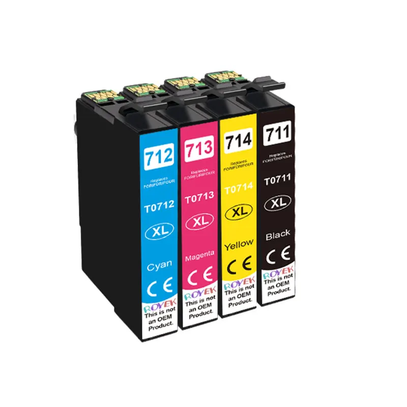 Conjunto de 4 Tinteiros T0711 para Epson T 0711 XL Stylus Sx110 Sx215 Sx218 Sx400 Sx405 Sx410 Sx415 Sx510w Sx515w Dx7400 MDUG