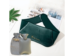 Conjunto de 3 garrafas de água quente, para dormir, presente, com almofada térmica, função de aquecimento STELASPLEN