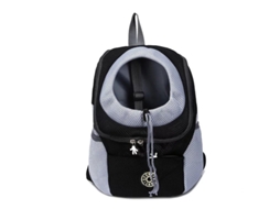 Mochila AQUAFORGE para Cães e Filhotes, Tamanho M, Preta