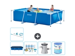 Intex Piscina Com Estrutura Retangular - 300x200x75 Cm - 6-peças S30152