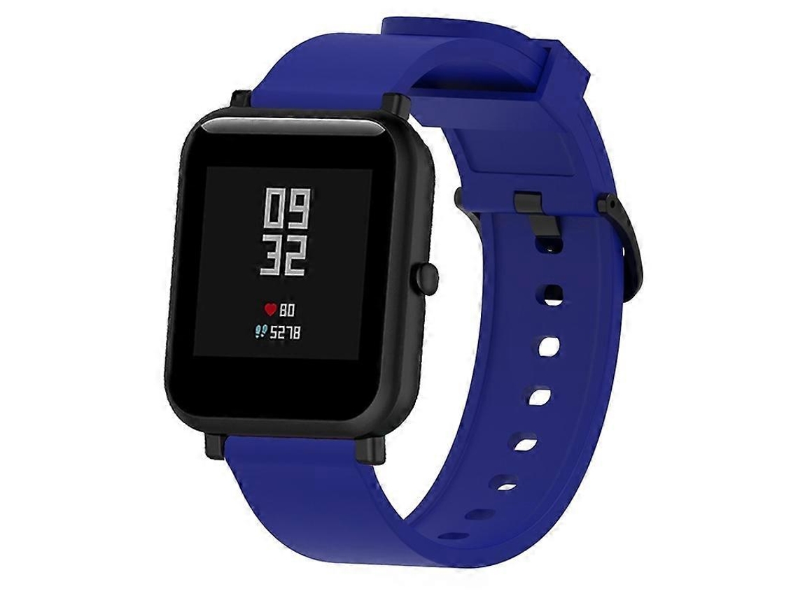 Pulseira Esportiva De Silicone Brilhante Para Relógio Huami Amazfit Bip Lite Versão 20mm