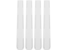 Ifundom 4 Peças Corrediças Para Gavetas, Trilhos Para Gavetas, Corrediças De Plástico Branco, Solução De Armazenamento