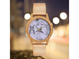 Relógio de quartzo unissex moderno com pulseira de silicone para homens e mulheres (ouro rosa)
