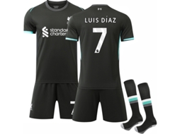 Camisa E Meias Infantis Do Liverpool Fc Para Luis Diaz Jsr 2024/25 Aquaforge