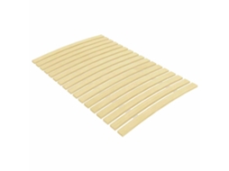 Estrado De Ripas Vidaxl Marrom Madeira (200x80 Cm)