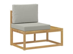 Maison Exclusive - Sofá De Canto Externo Com Almofada Branco 91 X 63 X 73 Cm