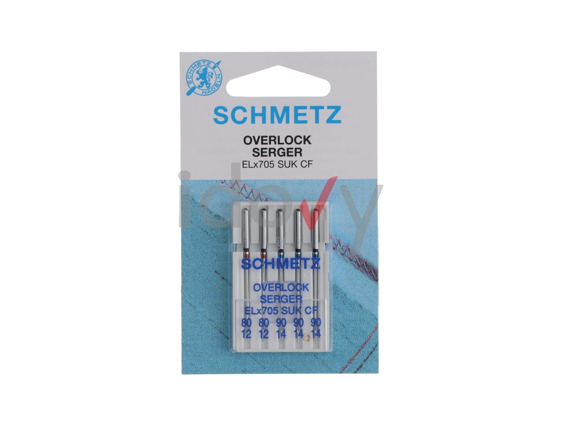 Agulhas Schmetz Overlock Elx705 Suk Cf Combi 80-90