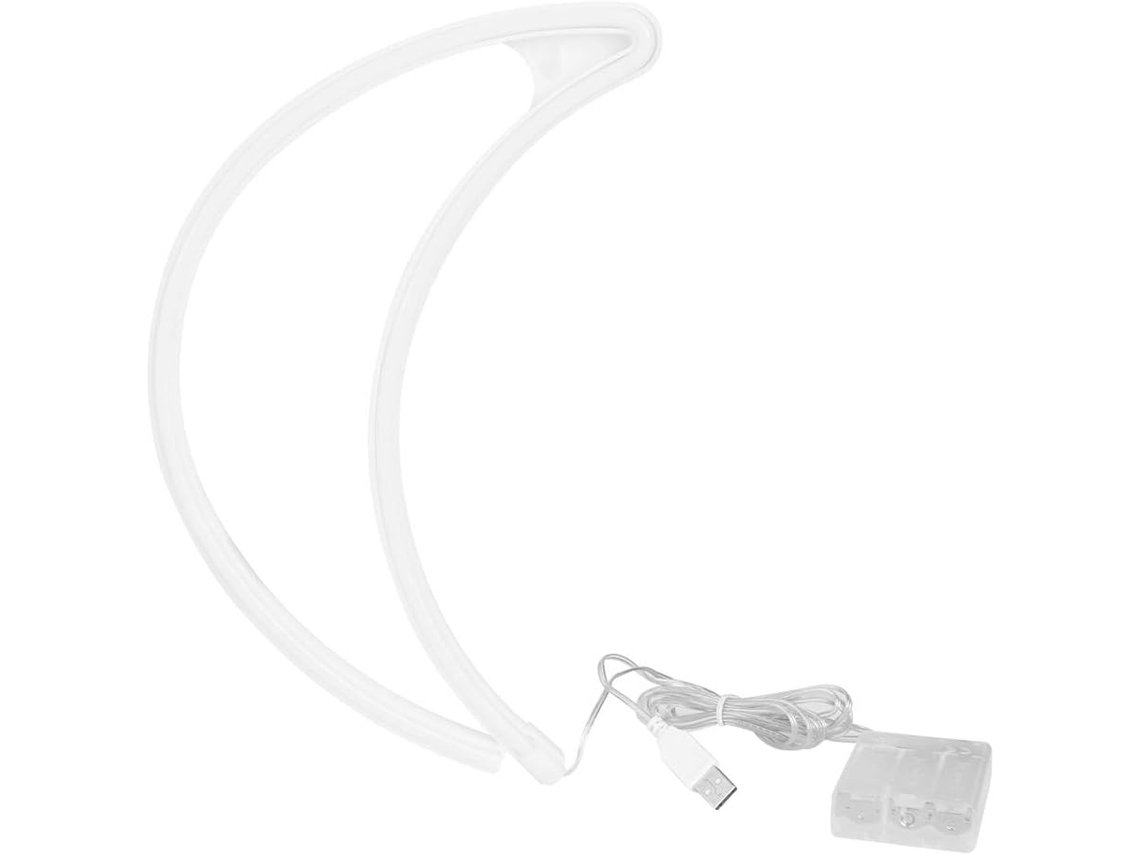 Lizealucky Luminária Noturna Led Em Formato De Lua, Alimentada Por