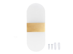 Lâmpada de Parede Led Moderna 6w Acrílico Dourado Quarto S/MARCA