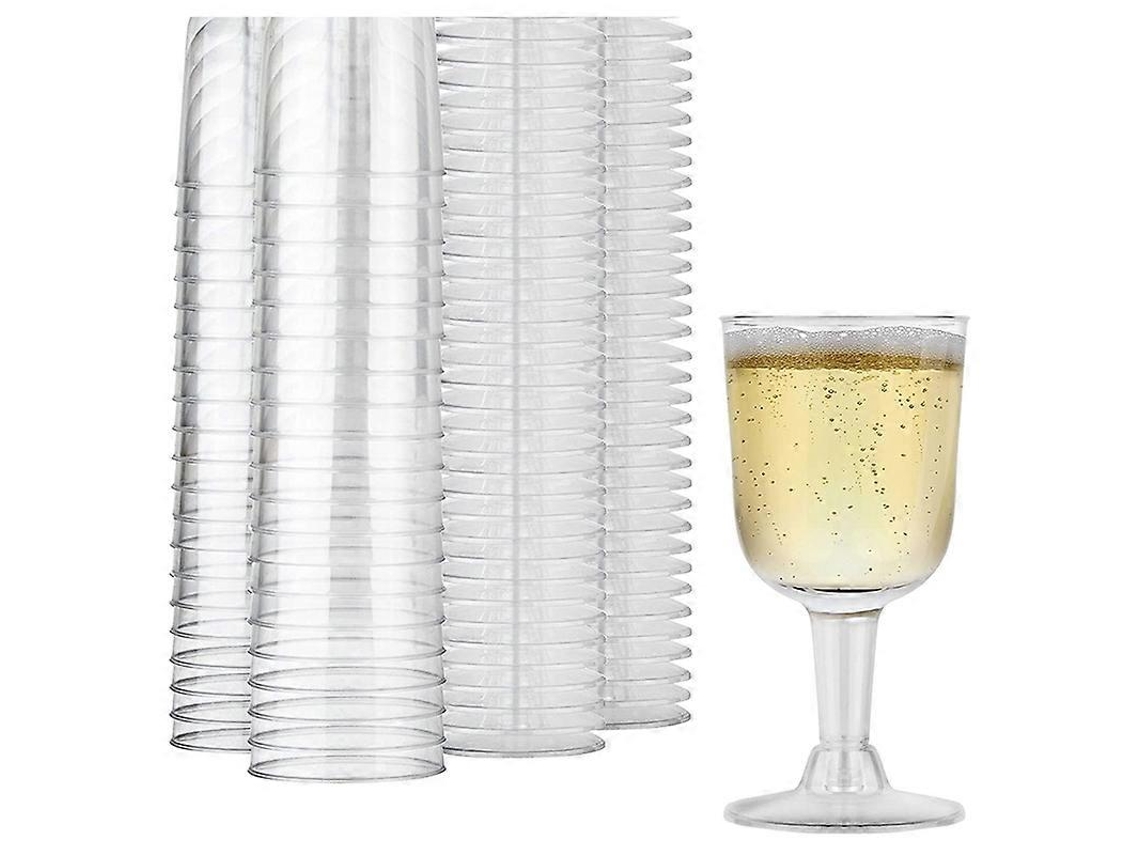 Copo De Vinho Plástico Transparente Reciclável, À Prova De Estilhaçamento, Canecas Descartáveis E Reutilizáveis Para Sobremesa De Champanhe Jortmrd
