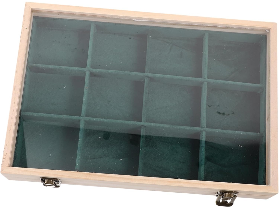 Caixa Organizadora De Joias Com Suporte Para Colares E Anéis, Tampa Transparente, Material Resistente...