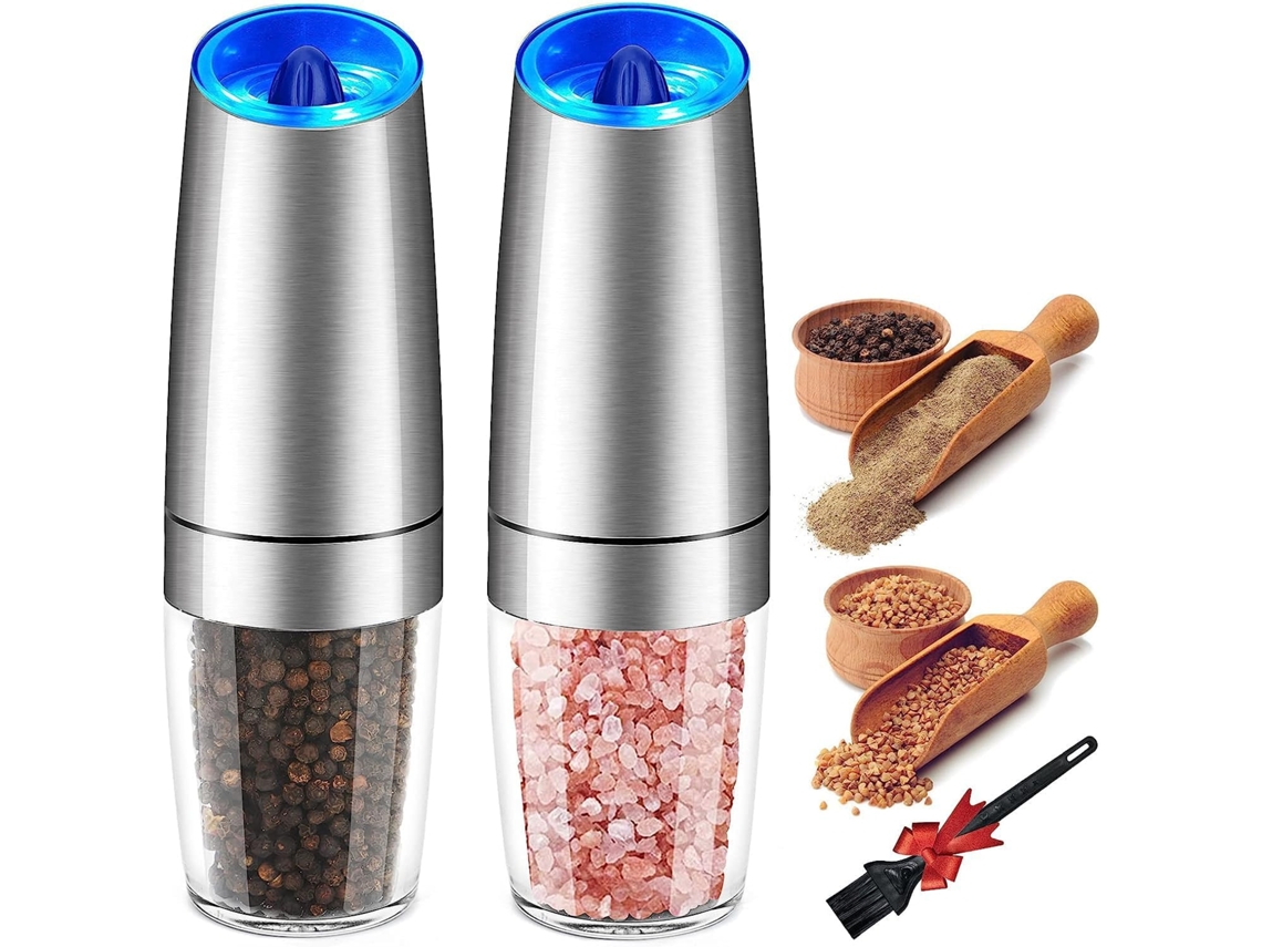 Conjunto de Moedores Elétricos Sal e Pimenta, Automático por Gravidade AQUAFORGE