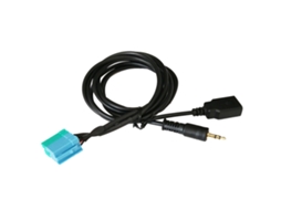 Cabo Adaptador De Entrada Auxiliar Usb De 3,5 Mm Para Som Automotivo Com Chicote De Fios Aquaforge