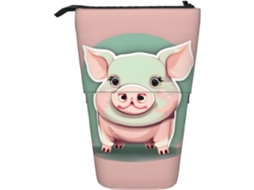Case Trousse Crayons Télescopique Cute Long Pigs Fournitures Peil Télescopique Multifotionnel Debout