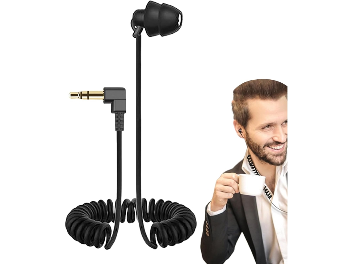 Fone De Ouvido Unilateral - Macio Com Fio Mola Para Dormir