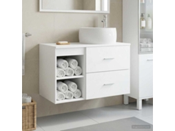 Vidaxl Conjunto De Móveis Para Banheiro 2 Unid. Branco