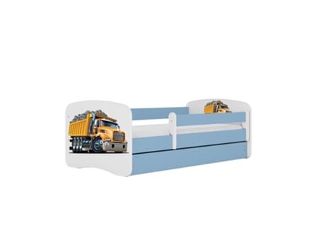 Cama 160 X80 Cm Kocot Kids Com Gaveta E Colchão Babydreams Truck Blue