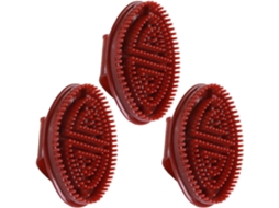 Lurelia Escova De Massagem Corporal De Cuidado Corporal, Pega Ergonómica, Massagem Suave E Cor Vermelho
