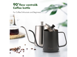 Chaleira de Café 600ml Aço Inoxidável com Termômetro