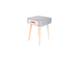 Mesa de Cabeceira 1 Gaveta Cinza