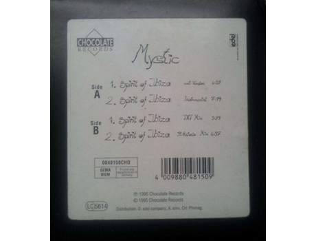 Spirit Of Ibiza, Mystic | Media Condition Very Good Plus | 1 X Vinyl 12 Chocolate Records (vg)