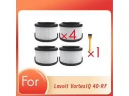 Conjunto De 4 Filtros Frontais Com Escova De Limpeza Para Aspirador Doméstico Vortexiq 40-rf. Peças De Reposição Para Filtro De Limpeza._ptg