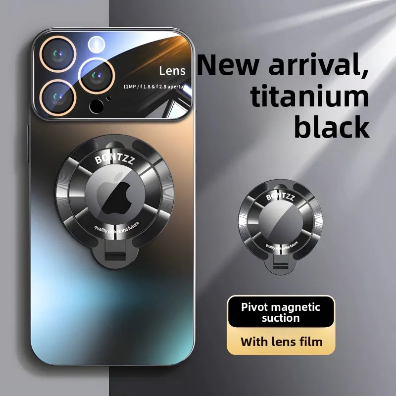 Capa Protetora Com Suporte Em Policarbonato Fosco (preta) Para Iphone 11, Compatível Com Magsafe.