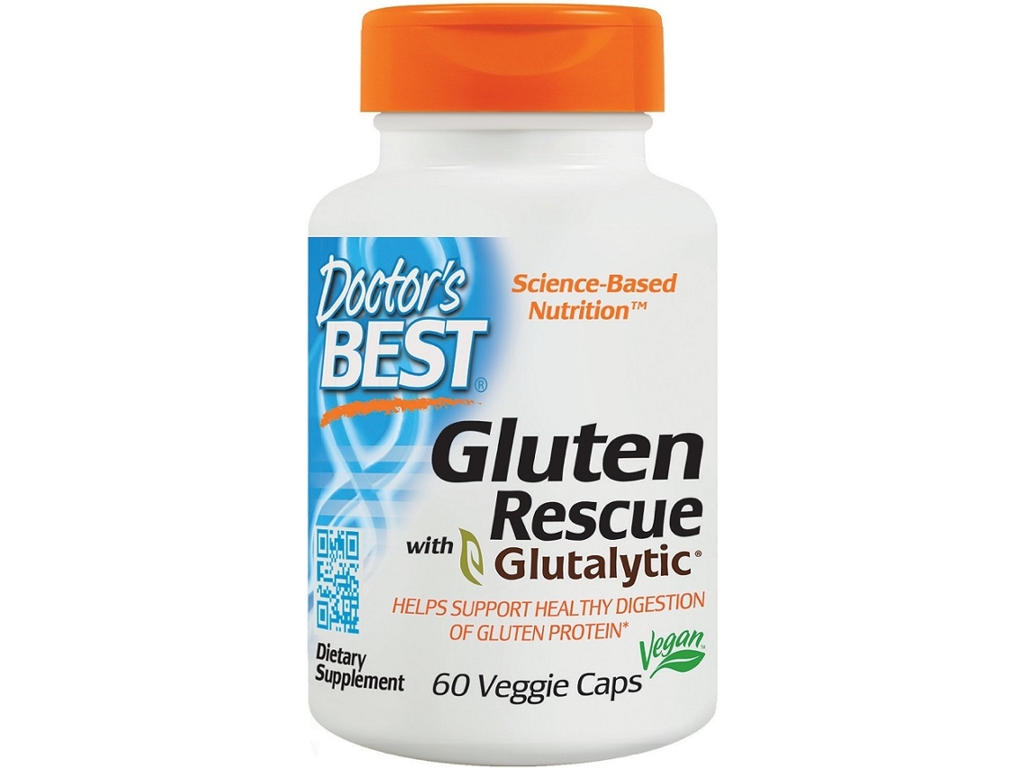 DOCTOR'S BEST Gluten Rescue With Glutalytic 60 Veggie Cápsulas