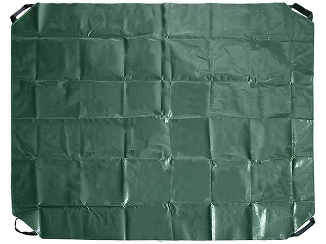 Waterproof Tarp With 4-handles For Outdoor Protection, Suitable For Yard Work, Garden, Leaf Collection, And Camping