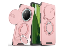 Capa PANOONA para Honor X60 Pro com Lente Deslizante Proteção Extra para Câmera e Anticair Rosa