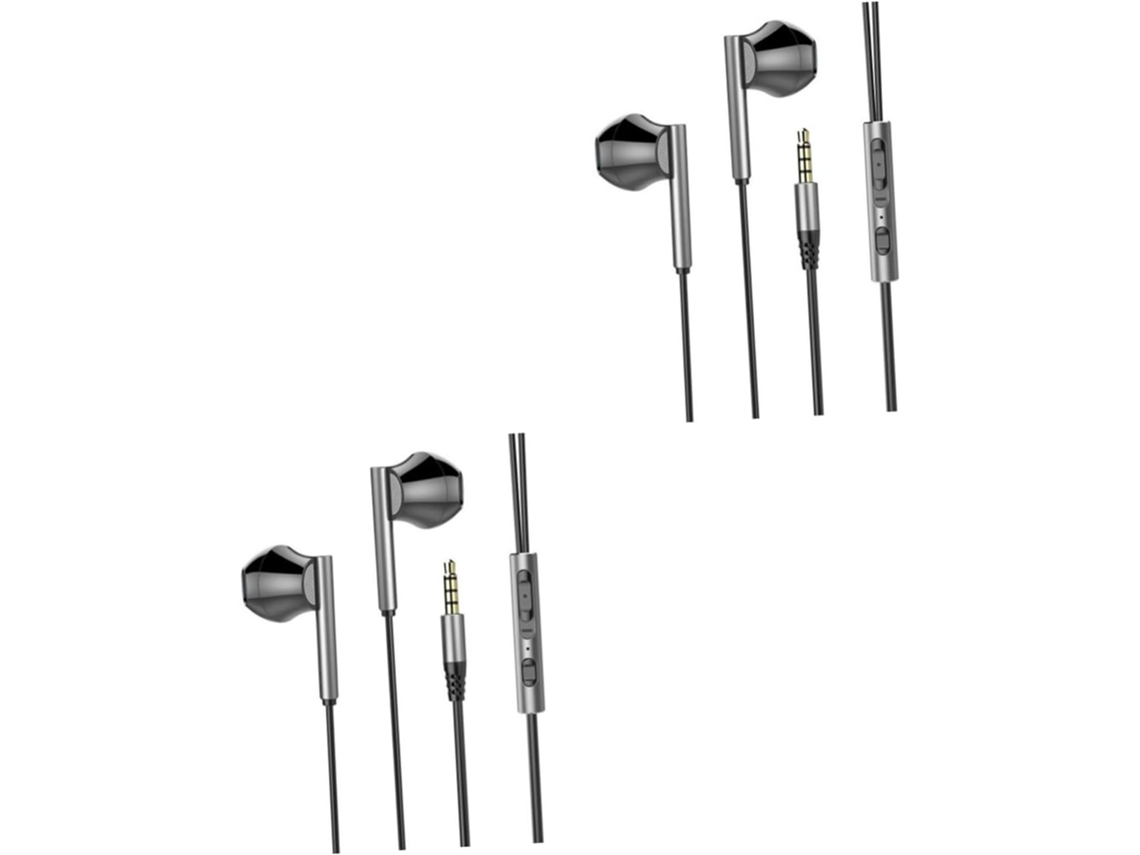 2 Fones De Ouvido Gamer Com Fio Para Jogos Preto, Conector Entrada