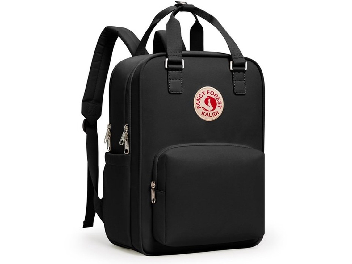 Rúgido Escolar Daypack - Com Compartimento Para Laptop De 15 Polegadas - Para Senhoras, Senhores, Meninos E Meninas - Preto