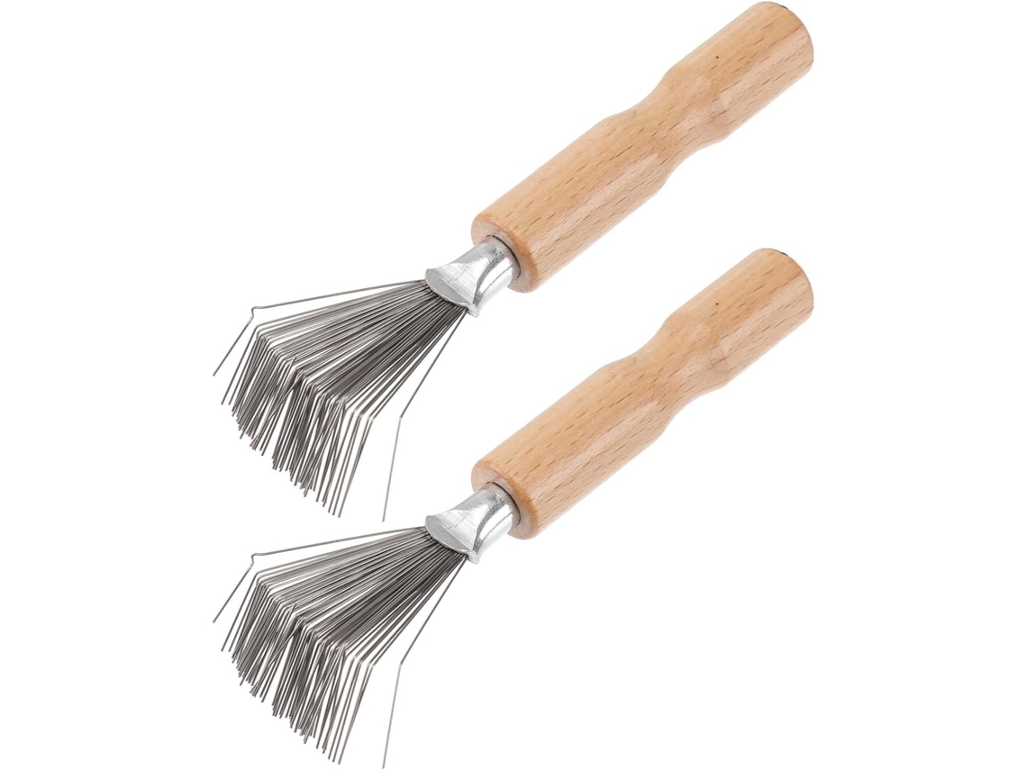 Caneta de limpeza para remoção de pelos com 2 dentes de metal