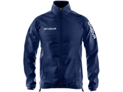 Jaqueta de nylon impermeável com capuz Givova RJW01, tamanho P