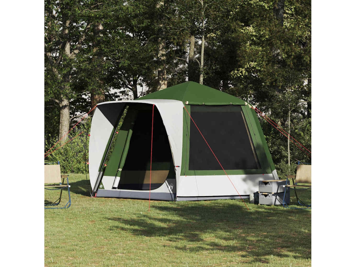 Vidaxl Barraca De Camping Cabana Verde 420 X 420 X 227 Cm Poliéster