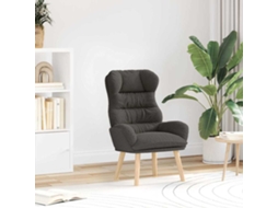 Vidaxl Poltrona Cinza Escuro 69 X 74 X 93 Cm Tecido Sherpa