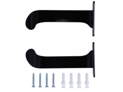Suporte de Parede para Tapete de Yoga em Acrílico Rack de Armazenamento Hanger Preto