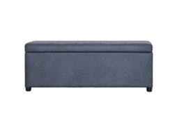 Banco com Arrumação Camurça Artificial Cinzento MAISON EXCLUSIVE (116 cm)