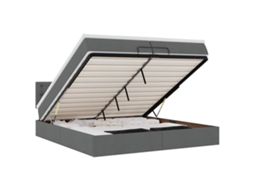 Ottoman Bed, Ottoman Beds Vidaxl Cinzeto Tecido (200 X 200 Cm)