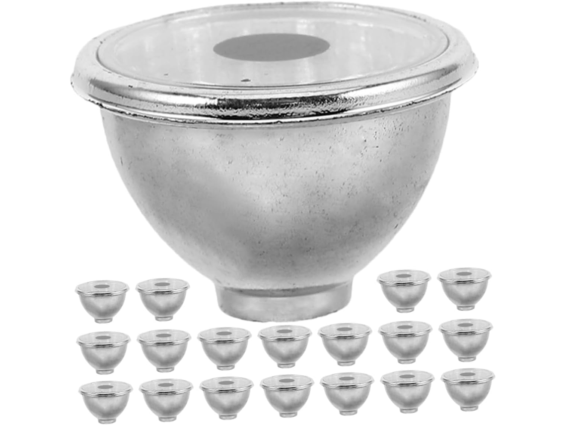 Olhos de Plástico Prateado, Compactos e Fáceis de Instalar, 50 Unidades para Estátua Solar de Jardim. SFUSHOS