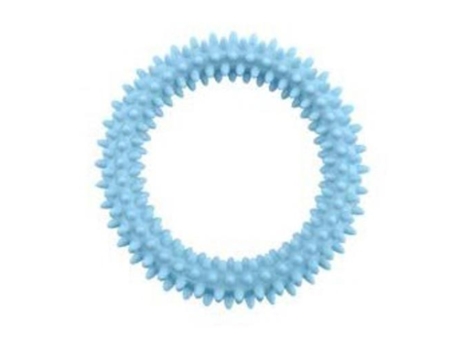 Brinquedo Cão Pequeno Aro Cravado Azul 11cm NAYECO