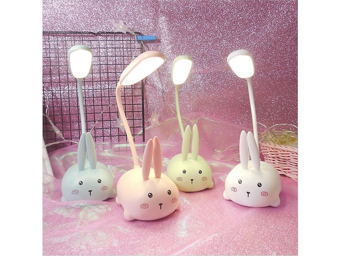 Lâmpada De Mesa Infantil Com Led, Plegável, Carregável, Portátil, Presente Para Crianças, Suporte Para Telefone E Lápis