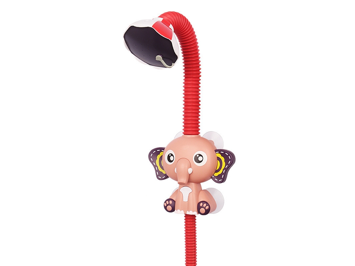 Mali chuveiro Elétrico Infantil Forma Elefante Macaron Brincadeira Banho Verão Vermelho