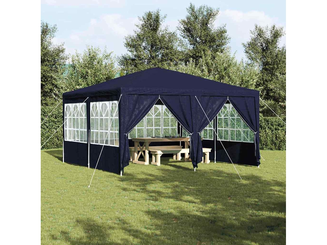 Vidaxl Tenda De Festa Azul 400 X 400 X 266 Cm Polietileno