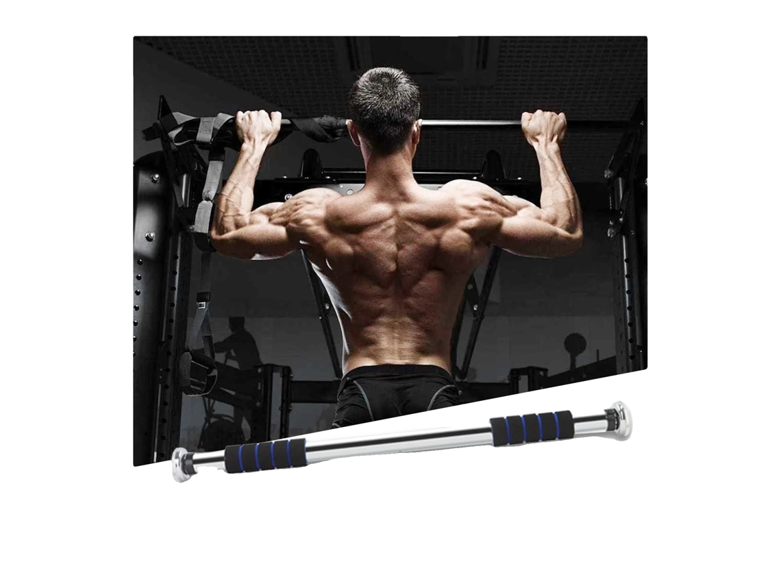 Barra De Pull Up, Comprimento Ajustável 62-100 Cm, Instalação Sem Parafuso, Msdg-hl