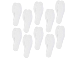 Palmilhas Respiráveis E Absorventes De Suor, Descartáveis, Pacote Com 10 Pares, Feitas De Celulose Fina, Antiderrapantes