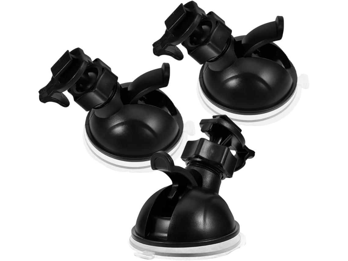 3 Peças Suporte Para Câmera Embarcada Com Ventosa, Mini Suporte Com Rótula E Fivela Simples Para Carro