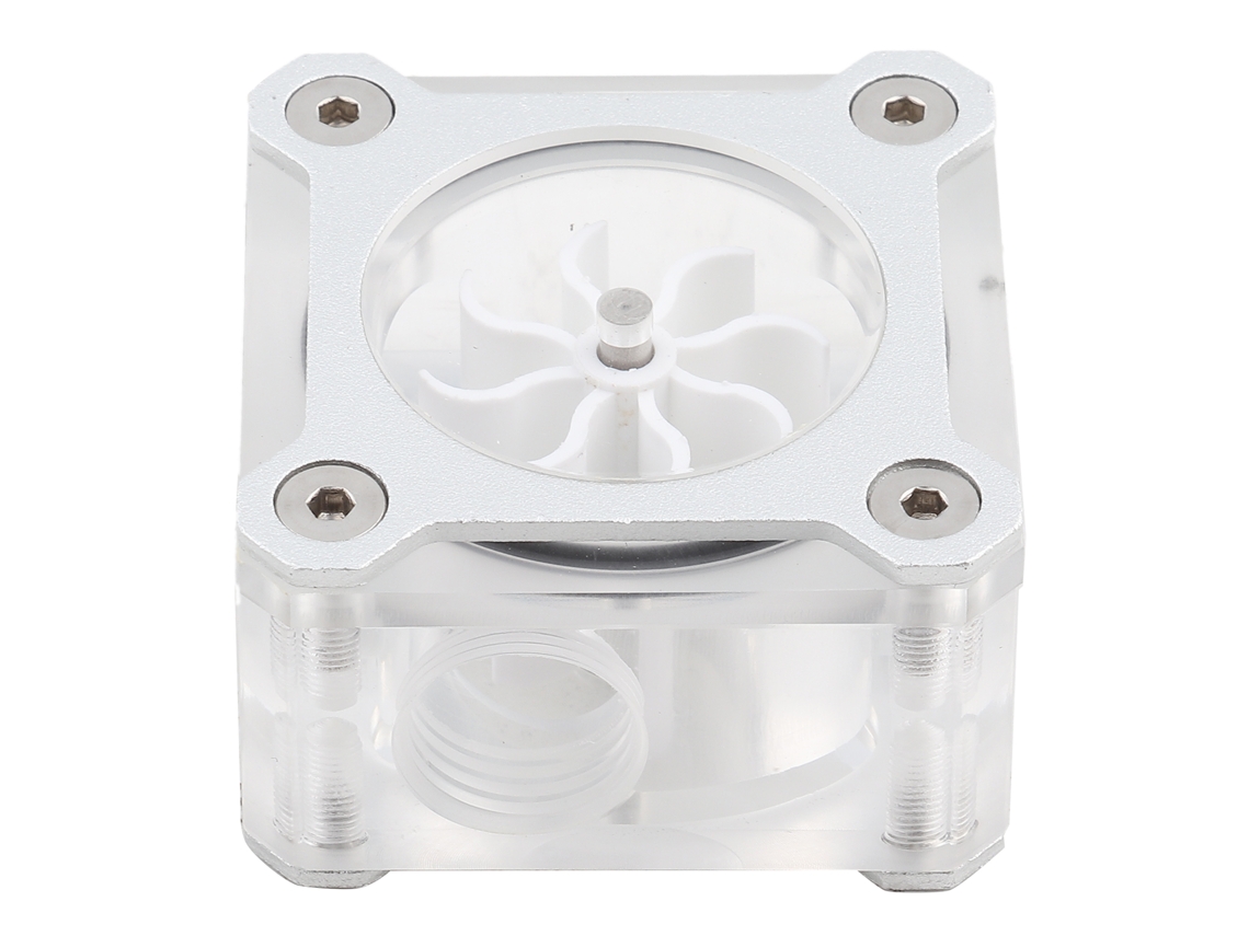 Medidor De Fluxo De Resfriamento Por Água Transparente Pmma Rosca G1/4 Acessório De Computador Argent