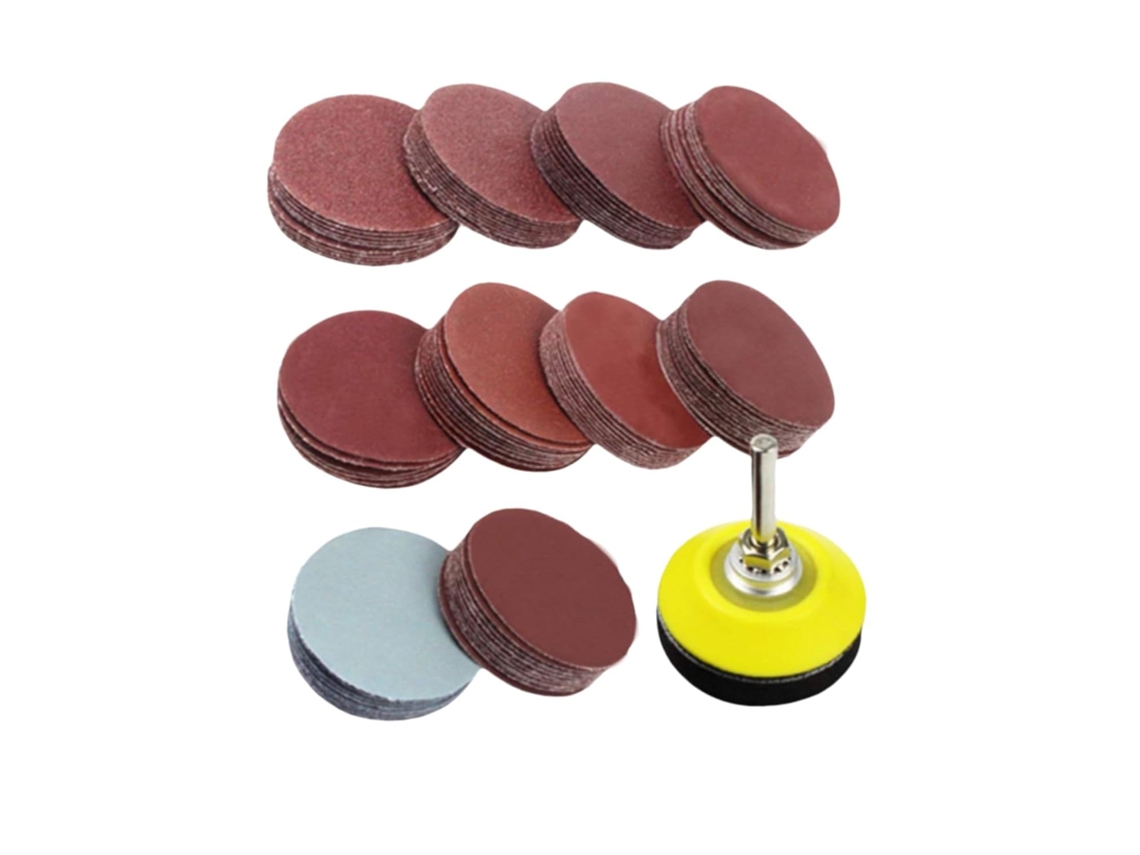 Kit com 100 discos abrasivos para furadeira | S/MARCA