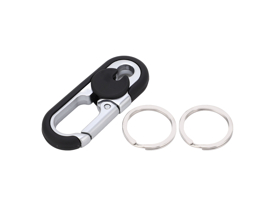 Llavero De Doble Anillo Para Hombre Con Resorte Fuerte, Llavero De Coche Duty Pesado Para Llave De Coche, Llave Inglesa Y Destornillador